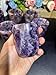 WOWVITY Handmade Dream Amethyst Teacup, Chevron Amethyst Drinking Cup, Gem Amethyst Mug without Handle, Amethyst Crystal Birthstone Coffee Cup, Elegant Crystal Glassware Centerpiece, Anniversary Gift
