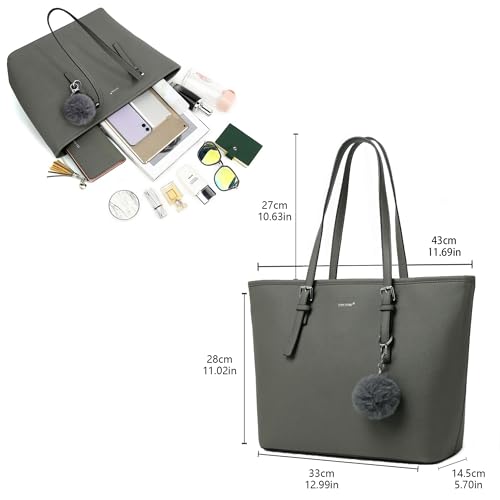 Image of TANTOMI Tote Bag for Women Large Purse Top Handle Ladies Shoulder Bags for Office School Shopping