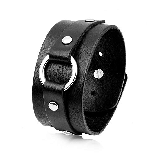 Bracelet en cuir pour couple le cadeau vintage et punk idéal