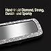 Bling Rhinestone Car Rear View Mirror - Crystal Diamond Decor for Women - Stylish Automotive Interior Accessory (Silver)