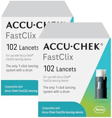 Accu-Chek FastClix Diabetes Lancets for Blood Glucose Testing, 204 Count