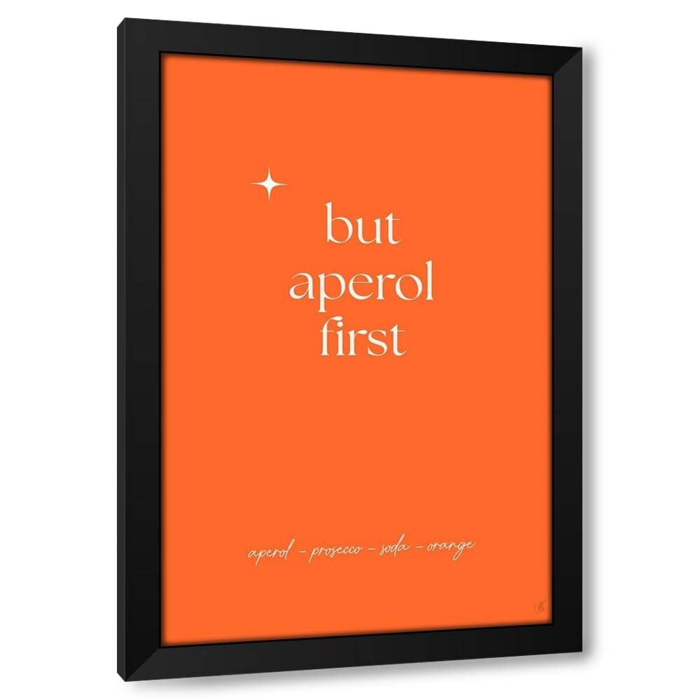 Aperol Custom Framed Art Print Giclee Print or Canvas Options with Various Sizes and Customization by Volfova, Anne-Marie