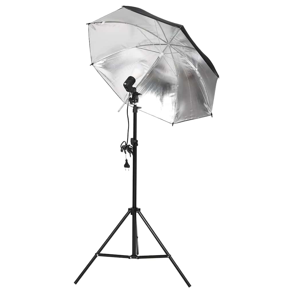 Zestaw do studia fotograficznego z oświetleniem, systemem tła i reflektorem, softboxem i parasolem, zestawem fotograficznym z torbą do przenoszenia, sprzętem do studia portretowego
