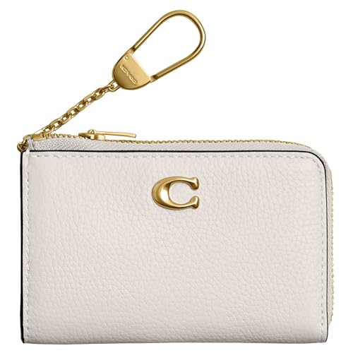 Coach Women's Essential L Zip Key CASE Accessory-Travelers Card Sleeves, B4/Chalk