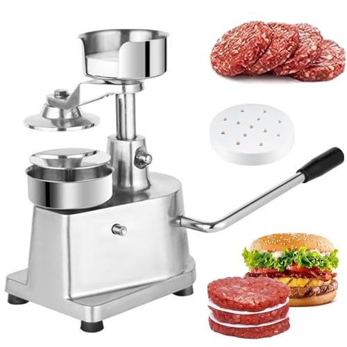 DFEDHF Hamburger Beef Patty Maker, Commercial Burger Patty Maker, Meat Beef Veggie Hamburger Patty Mold for Grill Griddle BBQ Barbecue, 6