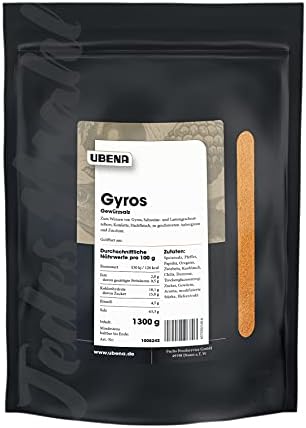 UBENA Gyros Gewürzsalz im wiederverschließbaren Vorratsbeutel, 1er Pack (1 x 1.3 kg)