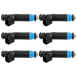 Replacement Fuel Injector Set (6) Compatible with Dodge Ram 1500 Van/Ram 2500 Van/Ram 3500 Van 5.2L V8 LPG (2000-2003)