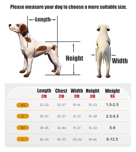 Silla de ruedas para perros con parálisis trasera ajustable de 4 ruedas con correa 8
