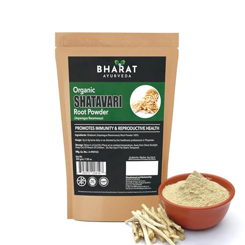 Image of Organic Shatavari Root Powder 200g (Asparagus Racemosus)| Ayurvedic Herbal Supplement for Women's Wellness, Reproductive Health & Fertility| Maintain Hormonal Balance &Boost Immunity | Reduce Stress & Anxiety Support