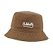 LexiuYibai Bucket Hat for Men Women Celebrity Embroidered Washed Cotton Unisex Bucket Hats (Khaki,7 1/2)
