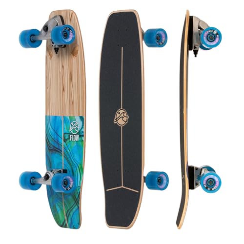 Flow Surf Skates Cruiser - 32'x10' 7-Ply North American Maple Deck with Exotic...
