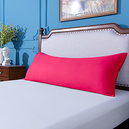 Image of NTBAY Body Microfiber Pillowcase, 1 Pack, 20 x 54, Magenta