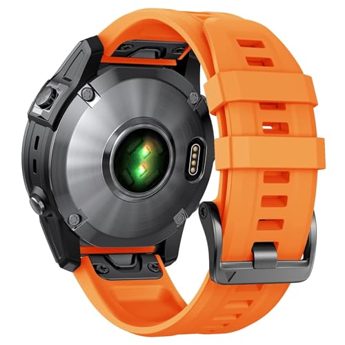 para Fenix ​​8X Band 26 mm Fenix ​​6X Fenix ​​5X Quickfit Watch Band Fenix ​​5X Plus Pulsera de Silicona Fenix ​​7X Pro Fenix ​​3 Smartwatch Band (Azul + Blanco)