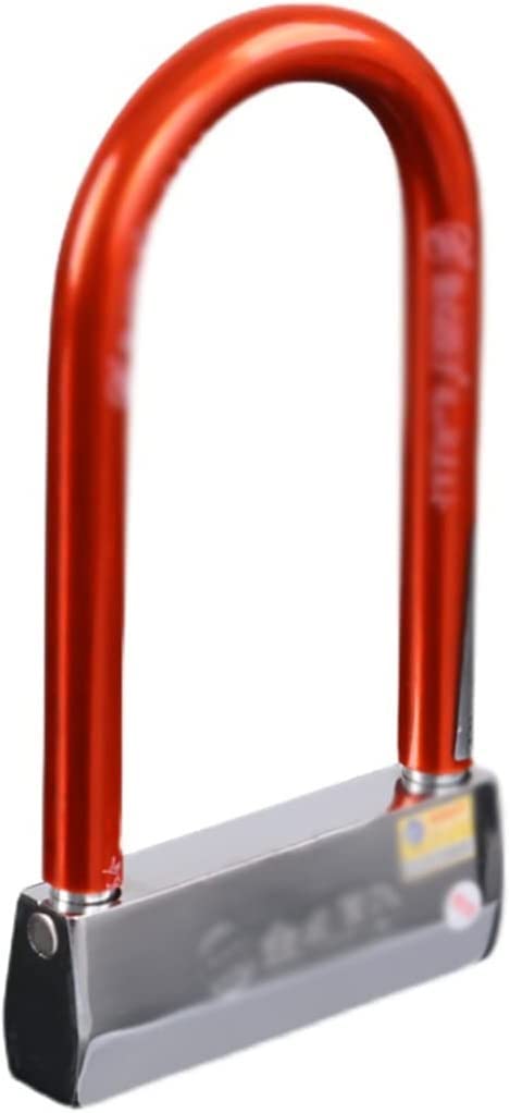 Lucchetto a U con Chiavi, lucchetti Piccoli Resistenti alle intemperie con Chiavi Uguali per capannoni, recinti, Magazzini, Veicoli elettrici, motociclette Lucchetto a U (Un Colore)