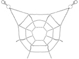 HAQUIL Vintage Gothic Spider Web Jeans with Chain Trouser Chains for Men Pants