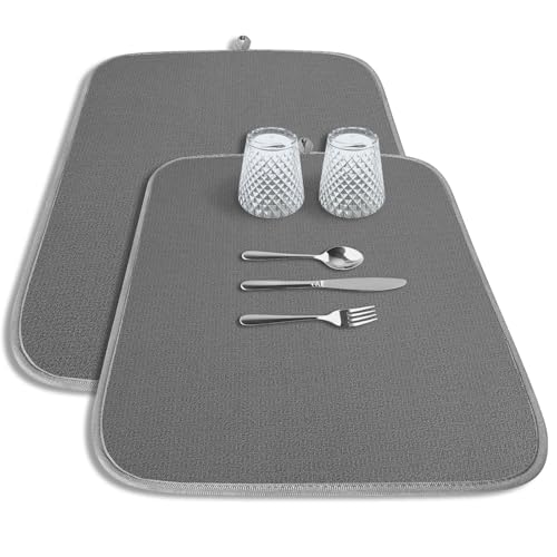 Kitsure 2-Pack Microfiber Drying Mat