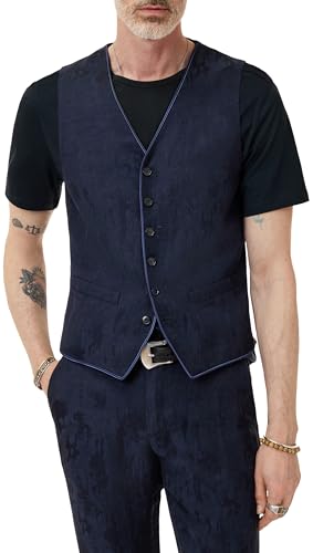 Gilet Wooster John Varvatos pour homme idéal pour vos soirées habillées en bleu nuit 56