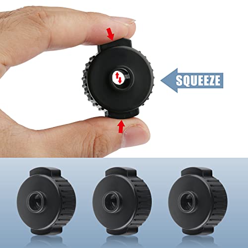 6Pcs Quick Release Cymbal Nuts, 8Mm Cymbal Mate Nut Black Plastic Cymbal Lock Nut For Percussion Drum Kit Jazz Drum Parts Accessories #TOP3