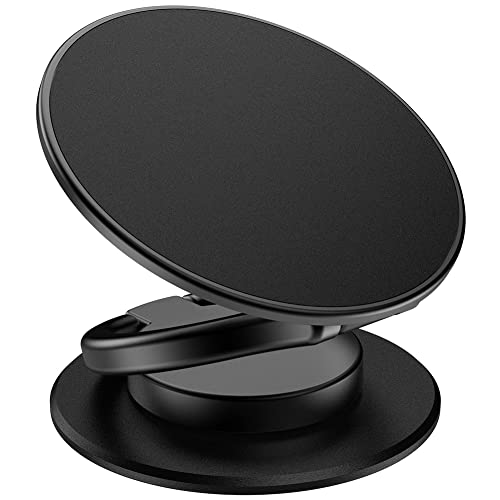 Monidea Phone Ring Holder, Phone Grip Holder Finger Kickstand, Foldable & Adjustable Metal Cell Phone Rings Gripper Stand Work With Magnetic Car Mount For Iphone Samsung & Other Cellphones - Black #TOP3