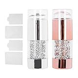 Nail Art Stampers - Professional Silicone Double End Nail Manicure Stampers with Cover for Women - High Adhesion & Stylish Design for Salon and Home Use