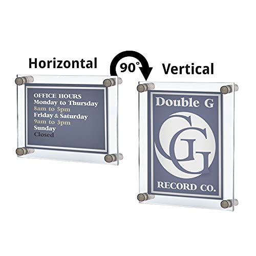 Azar Displays 105536-2PK Floating Acrylic Wall Frame thumb #3