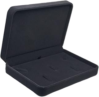 amleso ジュエリー・リージャディスプレイオーガナイザーケーストレイイヤリングネックレスベルベット, グレー