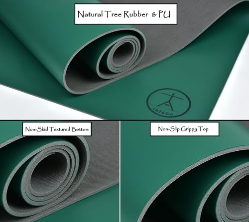 Tatago-Natural-Rubber-Yoga-Mat-Non-Slip-84-Inch-Professional-XL-Yoga-Mat-for-Hot-Yoga-Intense-Workouts-An-Extra-Long-Yoga-Mat-for-Tall-Men-and-Women