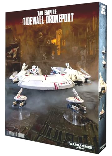 Tau Tidewall Droneport Warhammer 40k kit de fortification en plastique contre les tirs ennemis