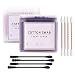 400Pcs Cotton Swabs White and Black Double Tipped Cotton Buds Spiral Head Multipurpose Safe Highly Absorbent Hygienic Cleaning Sterile Sticks(2 Pack)