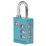 Travelon TSA Luggage Lock, Aqua, 1.25 x 2.5 x .5