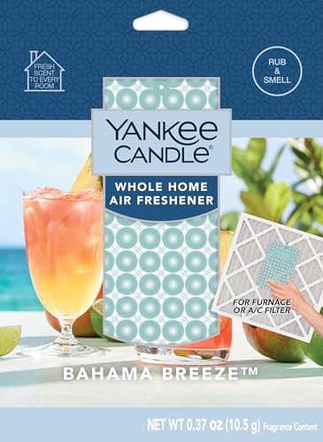 Yankee Candle Whole Home Air Freshener Long Lasting Odor Eliminating Fragrance for Home Continuous Room Freshener Bahama Breeze (Pack of 1)