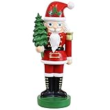 Sunnydaze Santa Claus Nutcracker Christmas Decor - 17" H Indoor Nutcracker Christmas Figurines - Hand-Painted Polyresin