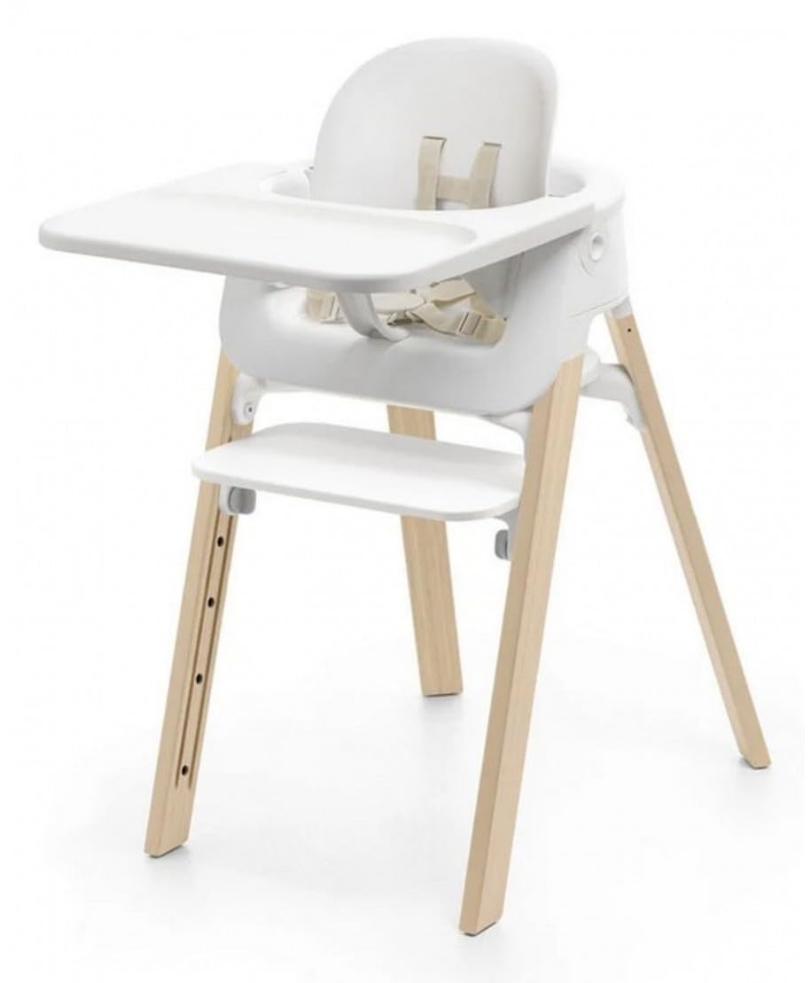 Stokke Steps - Seggiolone, bianco/naturale