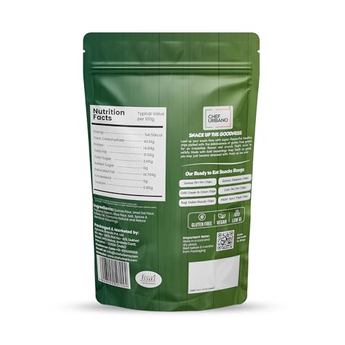 Image of Chef Urbano Quinoa Chips Jalapeno 85g | Gluten Free | | Vegan | Low GI| Crunchy Healthy Snacks | High Protein and Fiber Rich | Good for Diet | Good for Kids