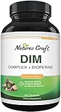 DIM Supplement with BioPerine and Broccoli Extract - Natural Diindolylmethane Womens Health Support and Skin Care for Women and Men Non-GMO DIM Complex 300 mg by Natures Craft 60 Vegetarian Capsules