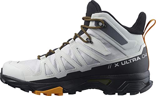 Image of Salomon Men's X Ultra 4 MID GTX Hiking Shoe, Lunar Rock /Magnet /Butterscotch, 12.5