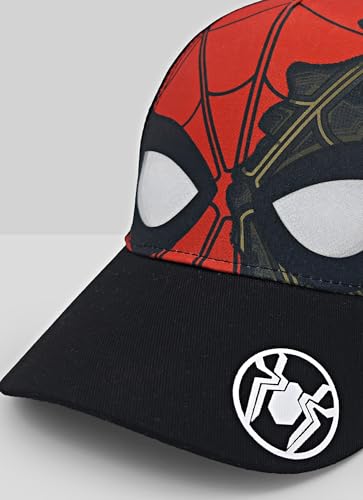 Image of Kidsville Official Marvel Comic Spiderman Cap for Kids Boys Black