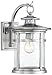 Franklin Iron Works Callaway Modern Industrial Outdoor Wall Light Fixtures Set of 2 Chrome Metal Lantern Frame 11 3/4