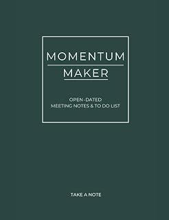 Momentum Maker | Meeting Notes and To Do List | Open Dated | Planner: Essential Tool for Meeting Efficiency and Task Management