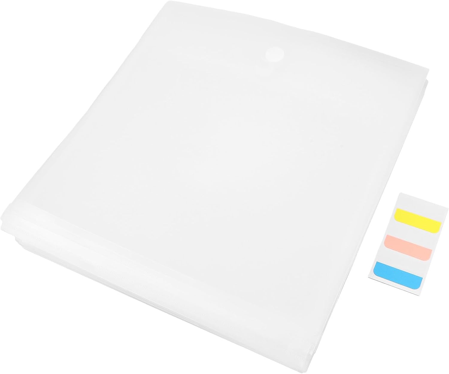 24pcs Plastic File Organizer Bag with Lid for Cardstock