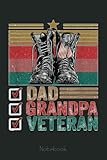  Mens Dad Grandpa Veteran Boots Fathers Day Patriotic Notebook: US Navy Veteran Veterans Memorial Day, Journal 6 x 9, 110 Page Blank Lined Paperback Journal/Notebook Gift For Family Friends