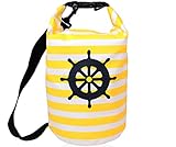 maritime kleidung für damen GRATIS HANDTUCH INKLUSIVE - Wasserfeste Badetasche als prima Begleiter am Strand bzw. auf Boot, SUP Board, Kajak, Kanu oder Yacht | mit abnehmbarem Gurt und kl. Handtuch (30cm x 40cm) als Geschenk.