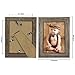 NUOLAN 5x7 Picture Frame Rustic Gray Wood Pattern Art Photo Frames 4 Packs for Wall or Tabletop Display (NL-PF5X7-RG-4)