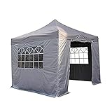 COPERCHIO PER TUTTI I TEMPI - Non lasciate che la pioggia o il maltempo rovinino la vostra festa all'aperto! Con All Seasons Gazebos 3x3 Pop Up Gazebo, avrete una protezione impermeabile al 100%, una protezione dai raggi UV e un luogo confortevole per rilassarvi all'aperto senza essere esposti a elementi difficili come il sole o il vento forte.
