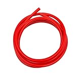 Sylvil Silicone Vacuum Tubing Hose, 10 Ft 1/4' (6mm) Inner Diameter High Performance Hose Line, Automotive Vacuum Hose Line Replacement for Vehicle Radiator, Car Accessories (Red)