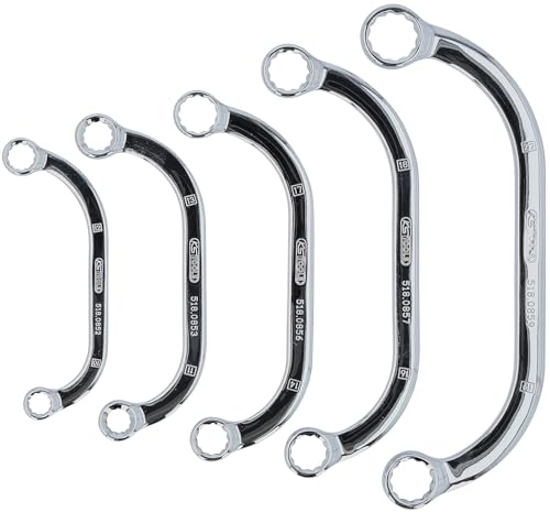 Jeu de clés polygonales demi lune 5 pcs 10x12 11x13 14x17 16x18 19x22 mm KS TOOLS 518.0850 - vue 6