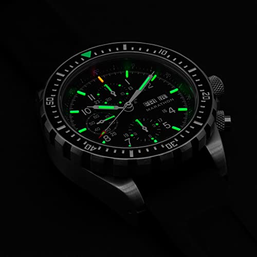 Marathon - 46Mm Jumbo Diver/Pilot's Automatic Chronograph (Csar) #TOP3