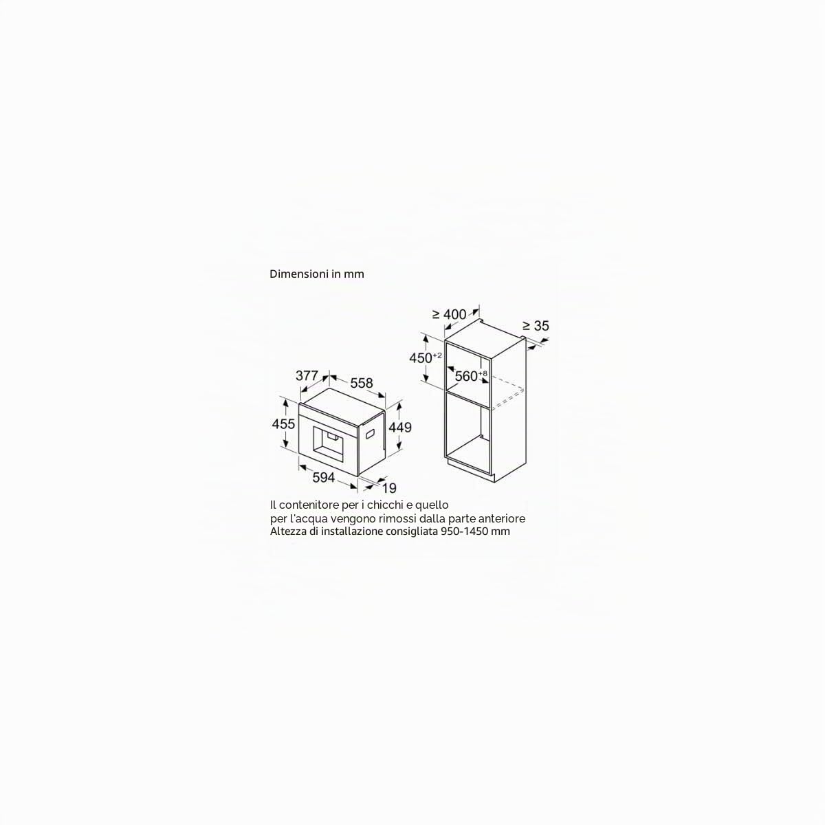 MACHINE A CAFE INTEGRABLE CTL7181B0 HOME CONNECT