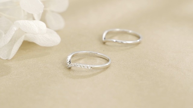 Anello Per Punta Regolabile Osso Dei Desideri In Argento 925 - Donna, Punta Chevron