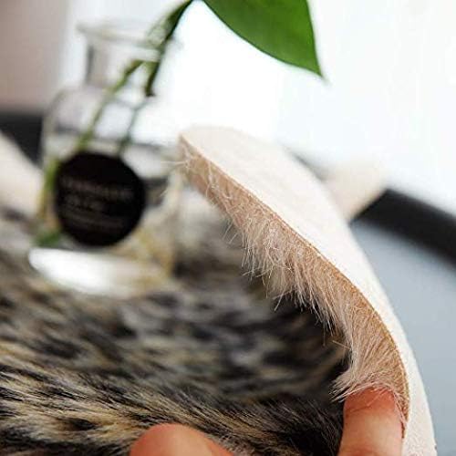 Miniatura 4 de Alfombra con estampado de leopardo, piel de vaca sintética, alfombra de piel de guepardo con estampado de animales, alfombra para oficina en casa,